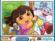 puzzle - Puzzle fun Dora with boots